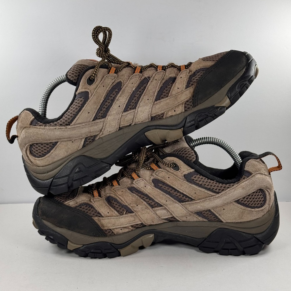Merrell Moab 2 Vent Mens 9 Hiking Shoes Earth Brown Black J06011 Vibram - Picture 5 of 9